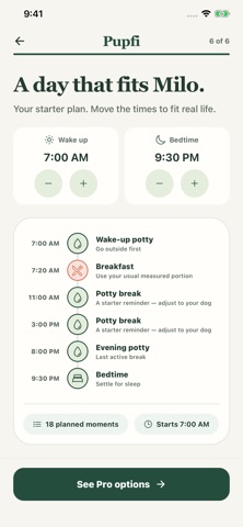 Puppy Schedule & Training iPhone screenshot