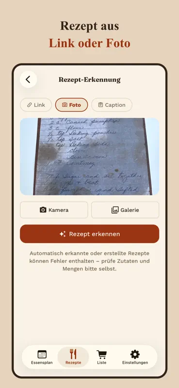 Tellerino: Essensplan & Liste screenshot 7 of 7