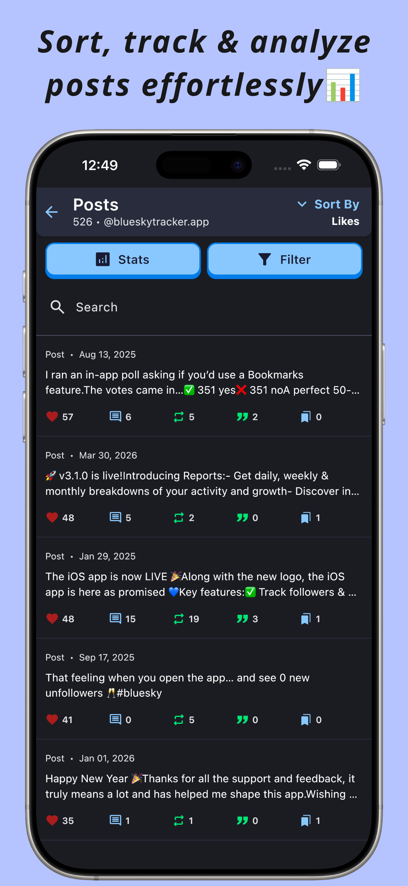 Tracker - Manager for Bluesky screenshot 9