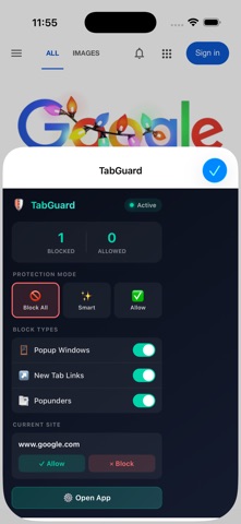 TabGuard iPhone screenshot