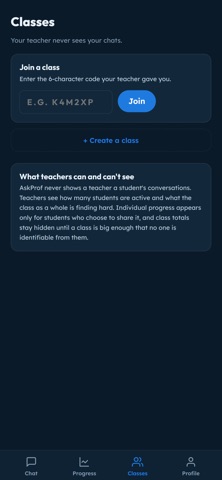 AskProf Screenshot 1 of 3