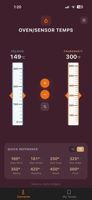 Oven Temp Converter screenshot 2