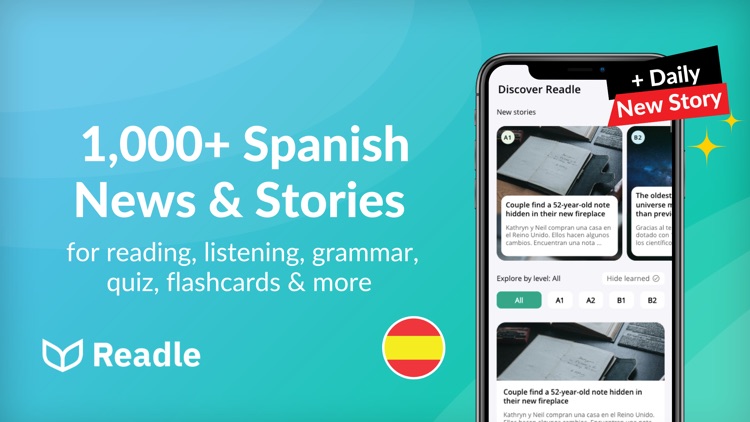 Learn Spanish: News by Readle