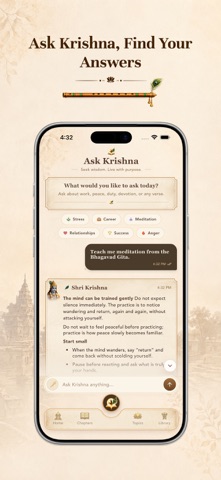 GitaVerse : The Bhagavad Gita iPhone screenshot