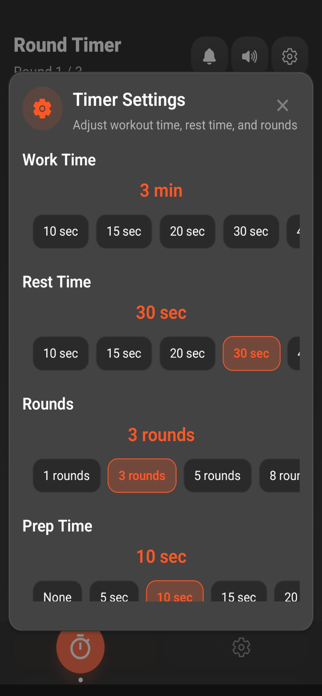 Round Timer - Boxing & HIIT Screenshot 2 of 5