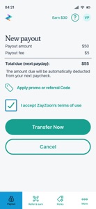 ZayZoon - Wages On-Demand screenshot #3 for iPhone