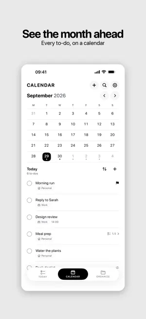 B&W To-Do screenshot 3