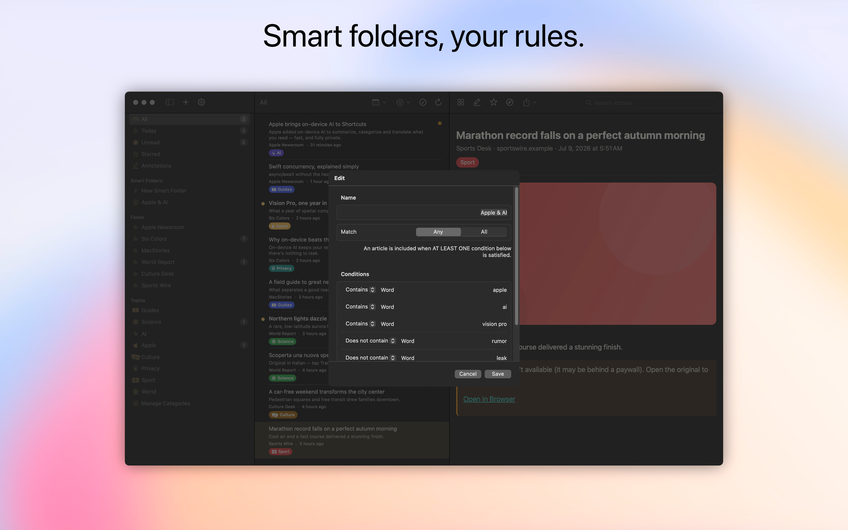 FeedMuse - RSS News Reader screenshot 21