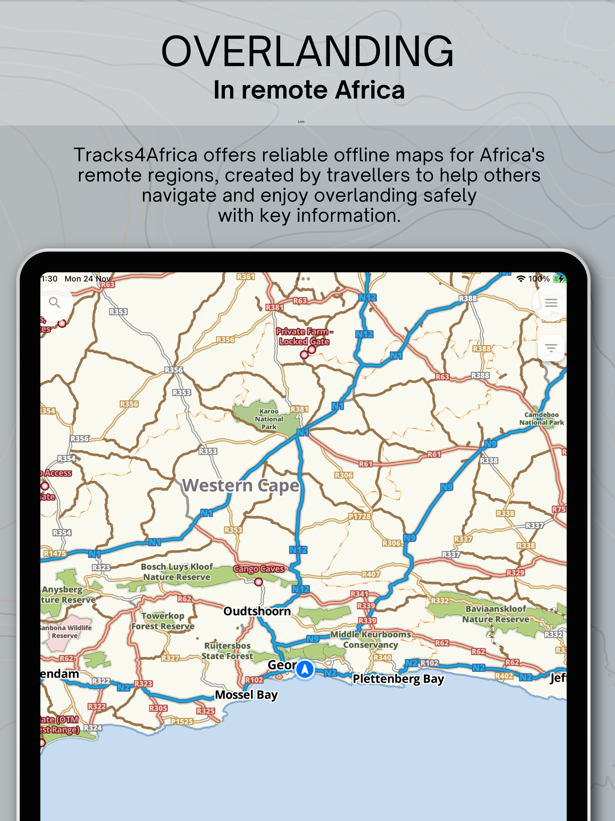 Tracks4Africa App screenshot 9