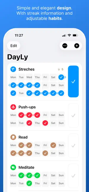 Habit tracker - DayLy screenshot 1