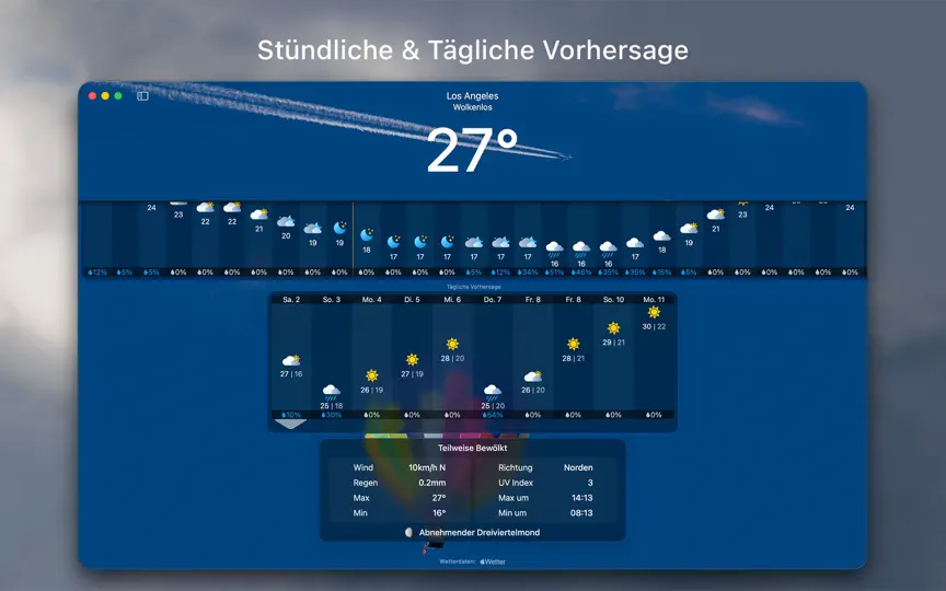 Screenshot von MWetter - Wettervorhersage auf dem iPhone 2