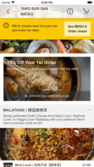 Tang Bar San Mateo screenshot 3