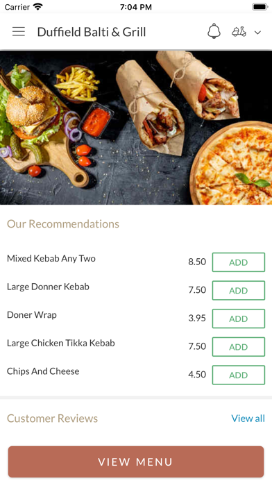 Duffield Balti & Desserts Screenshot