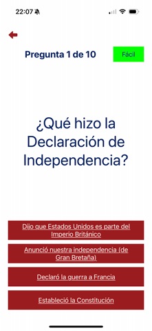 The U.S. Citizenship App screenshot