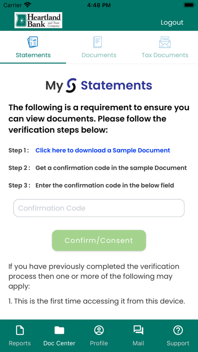 Heartland Bank WM Mobile Screenshot