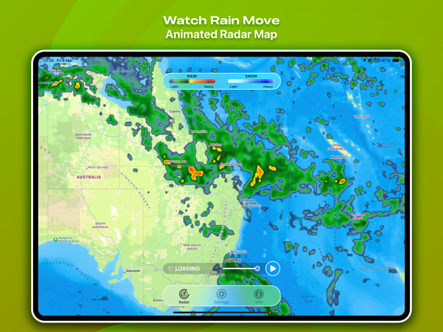 Rain Radar Pro - Live Forecast Screenshot