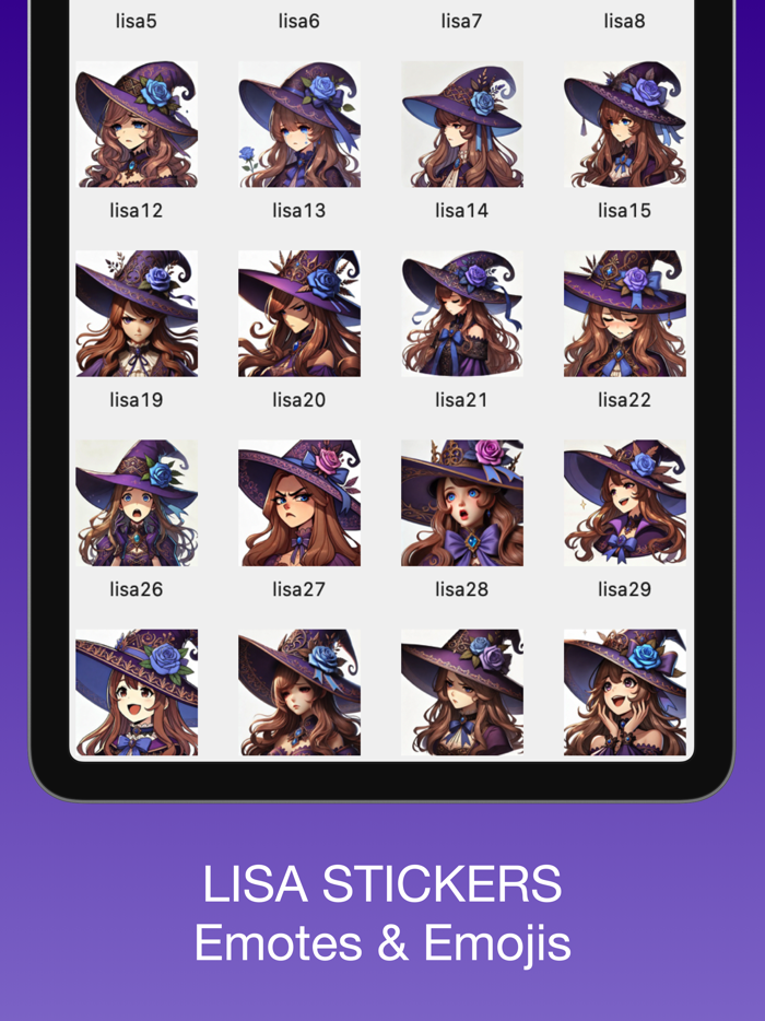 Lisa Emotes and Stickers