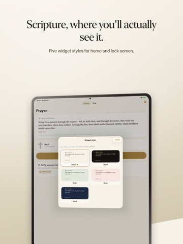 Prayer: Bible Verse Widget iPad screenshot