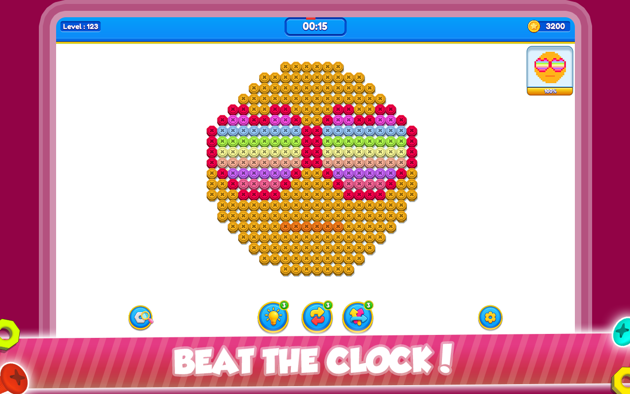 Nut n Bolt Color Sorting Game