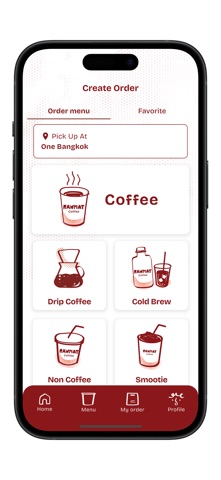 RAWMAT Coffee iPhone screenshot 2