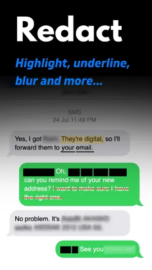 Blur Text & Censor: Redact screenshot 1