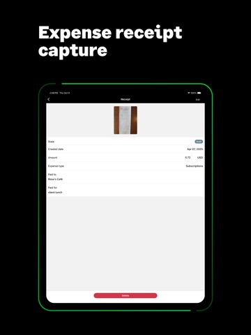 Sage Intelligent Time & Exp. iPad screenshot