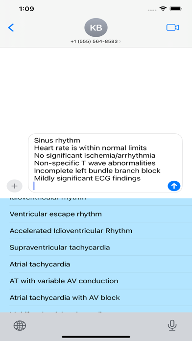 ECG Keyboard Screenshot