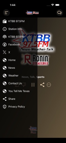 KTBB Radio screenshot