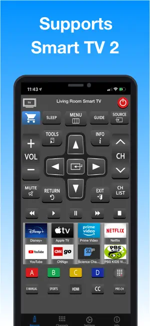 TV Remote Universal -iUniSmart screenshot 3