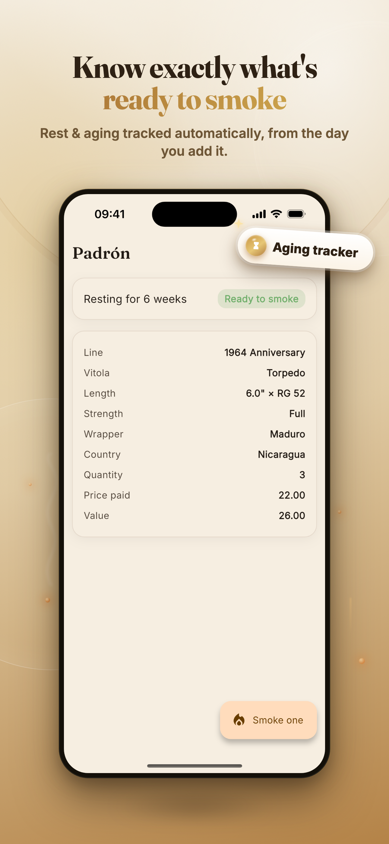 Cigar Humidor & Tasting Log screenshot 2