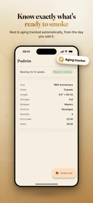 Cigar Humidor & Tasting Log screenshot 2