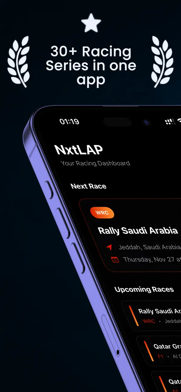 #1. NxtLAP : Racing TV Scores News (iOS) By: Vaidik Dubey