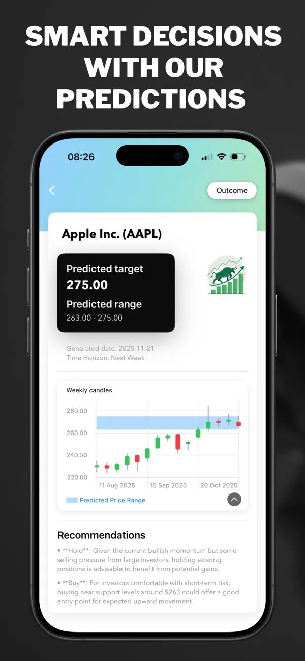 Screenshot #3 pour Finnext: AI Stock Forecasts