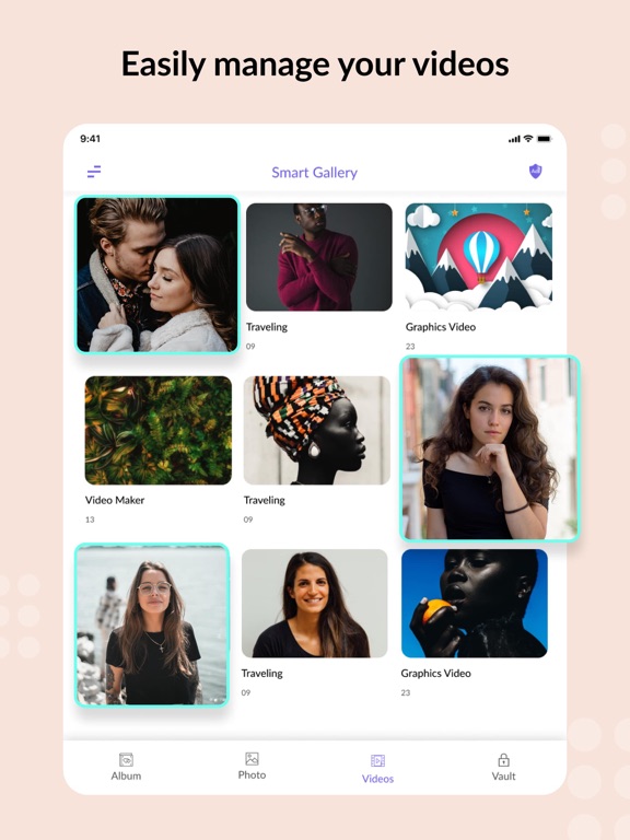 Smart Gallery Hide Photo Video iPad screenshot 4 - Photo & Video app