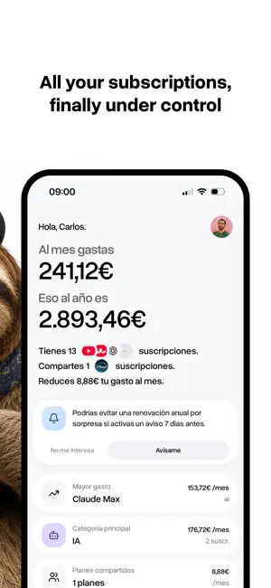 Perezoso Subscriptions screenshot 2