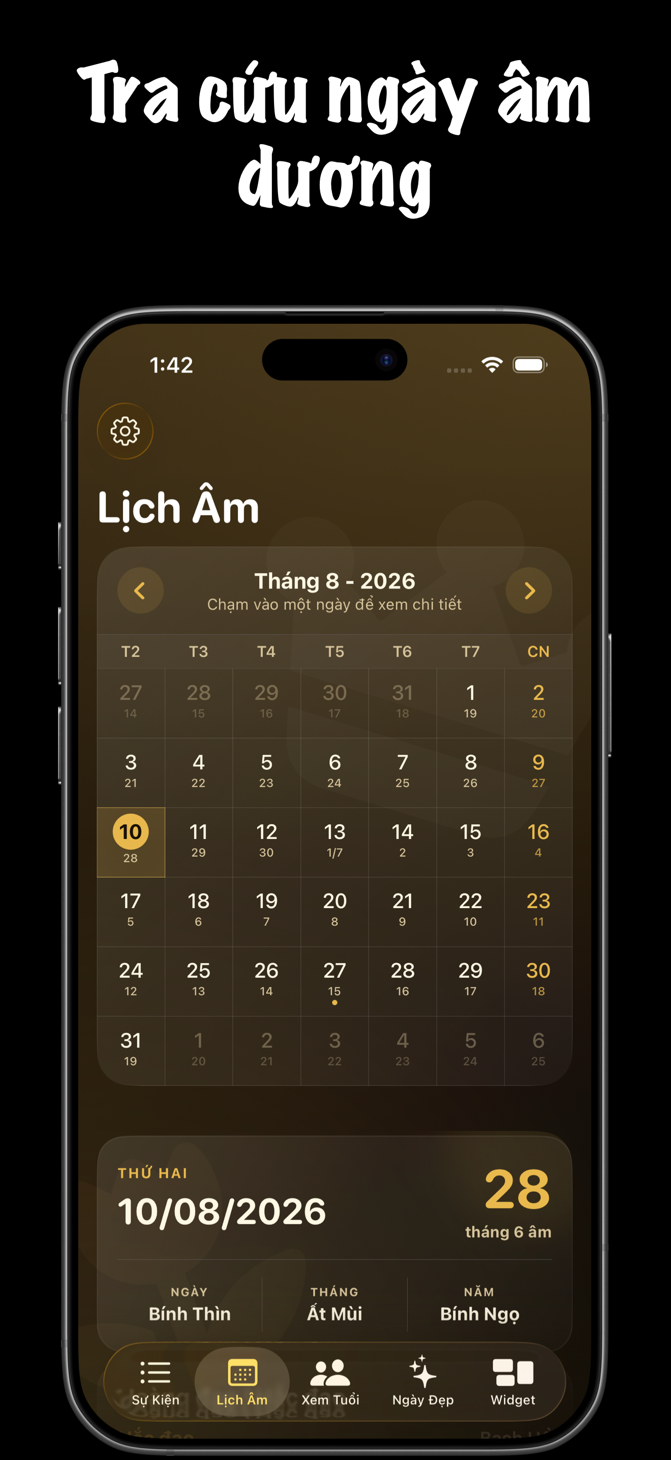VietCal - Âm Lịch & Sự Kiện screenshot 2