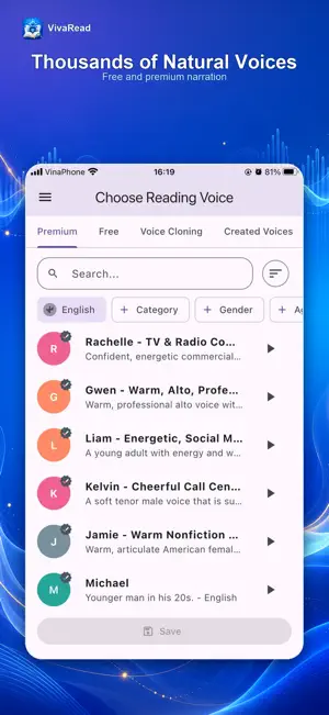 VivaRead: PDF, EPUB Voice & AI screenshot 3