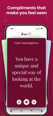 Unique: Daily Compliments Screenshot 1 of 10