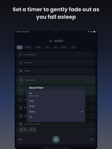 Sleep Sounds - help sleep iPad screenshot