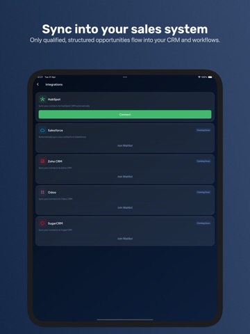 Conexa: Event Lead Capture iPad screenshot