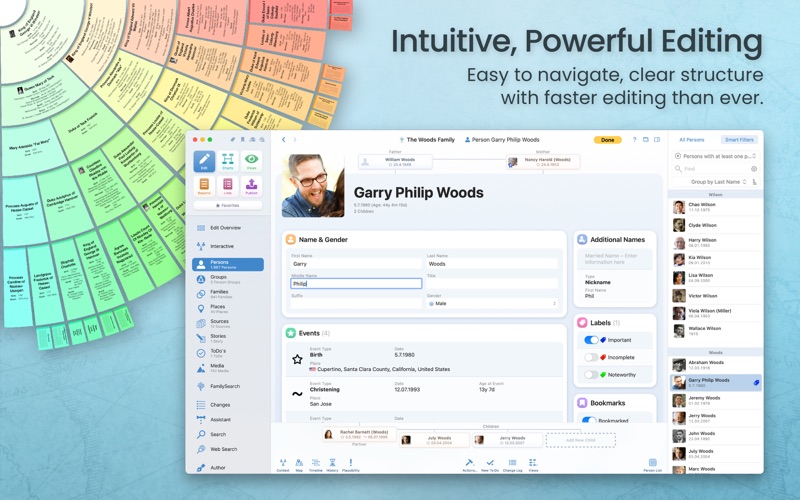 MacFamilyTree 11 Screenshot