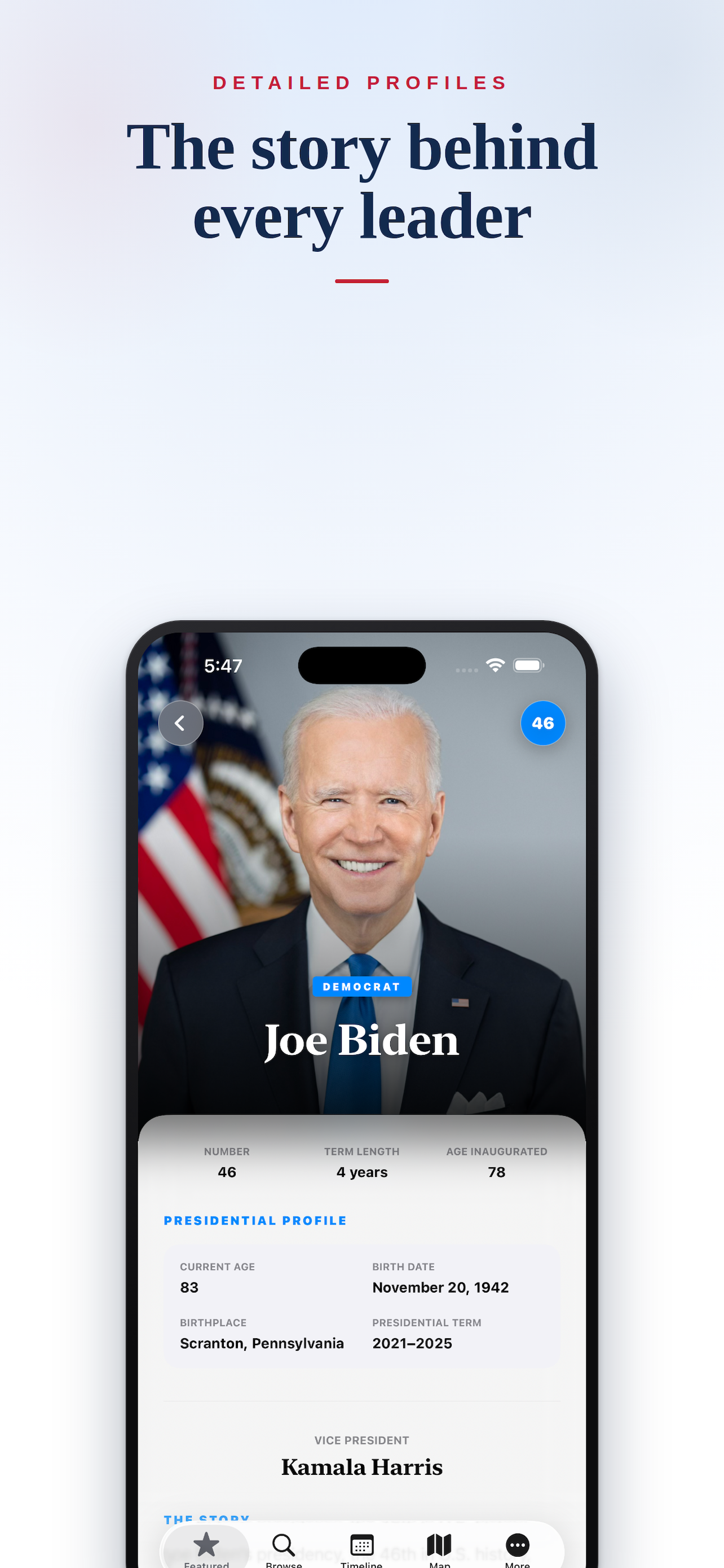 US Presidents: Timeline & Map screenshot 5