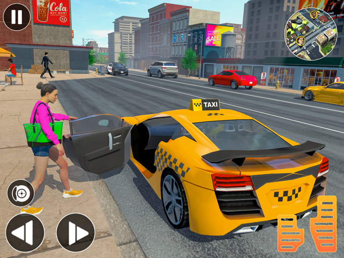 Taxi Driving Sim Game 3D