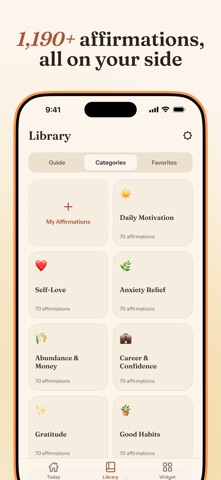 Daily Affirmations: Widget Screenshot 2 of 8