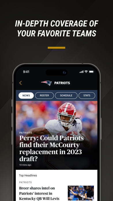 NBC Sports Boston: Team News Screenshot