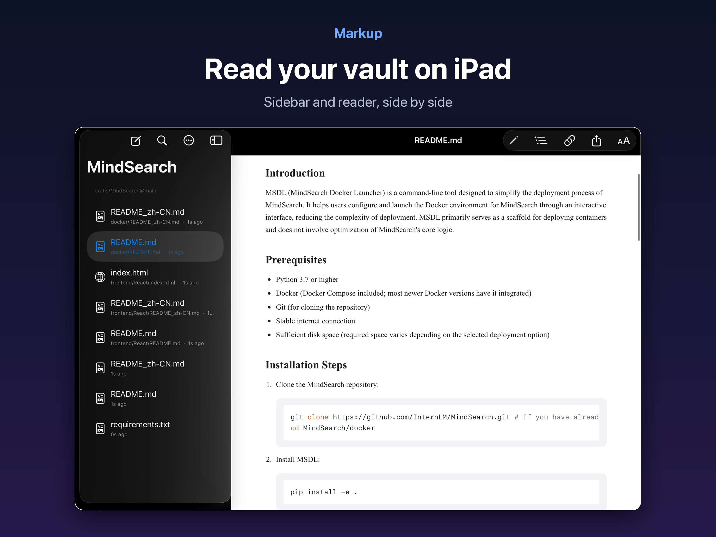 Markup - MD Reader