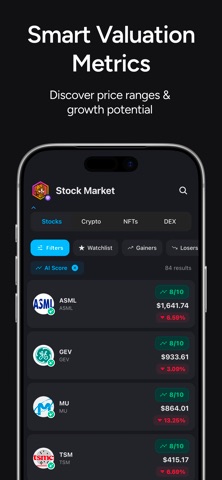 SCOUT: Stocks, Crypto & AI iPhone screenshot