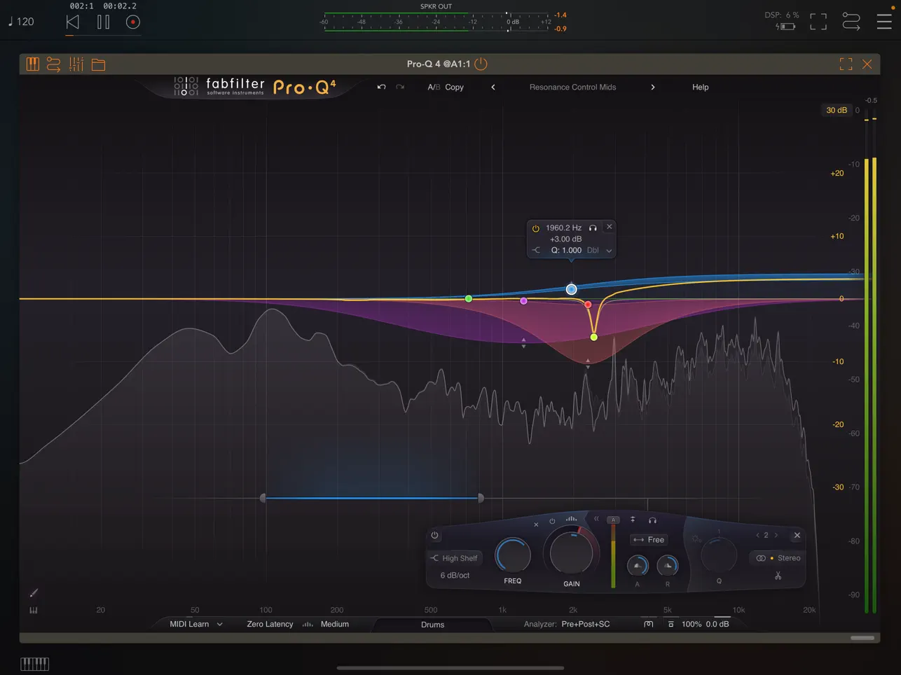 #2. FabFilter Pro-Q 4 (iOS) Przez: FabFilter