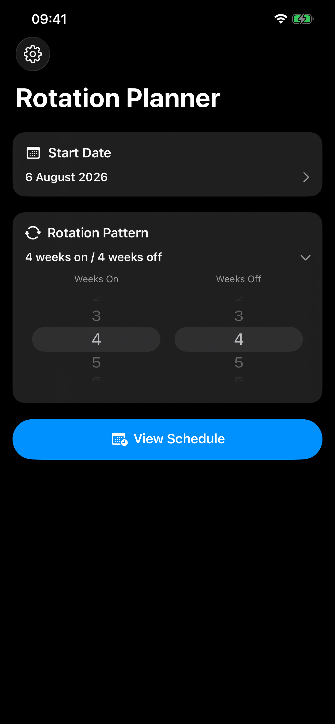 RotationalPlanner screenshot 3