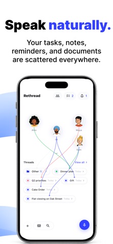 Rethread AI Voice & Tasks screenshot